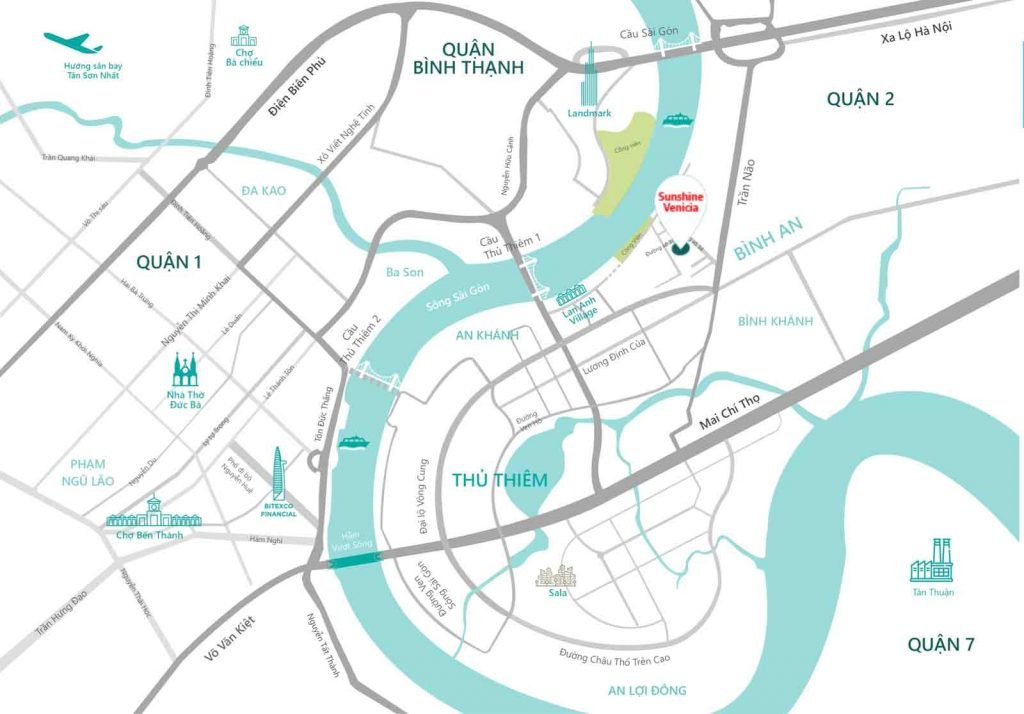 Location of Sunshine Venicia District 2