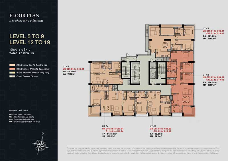 Floor plan of The Berkley apartment