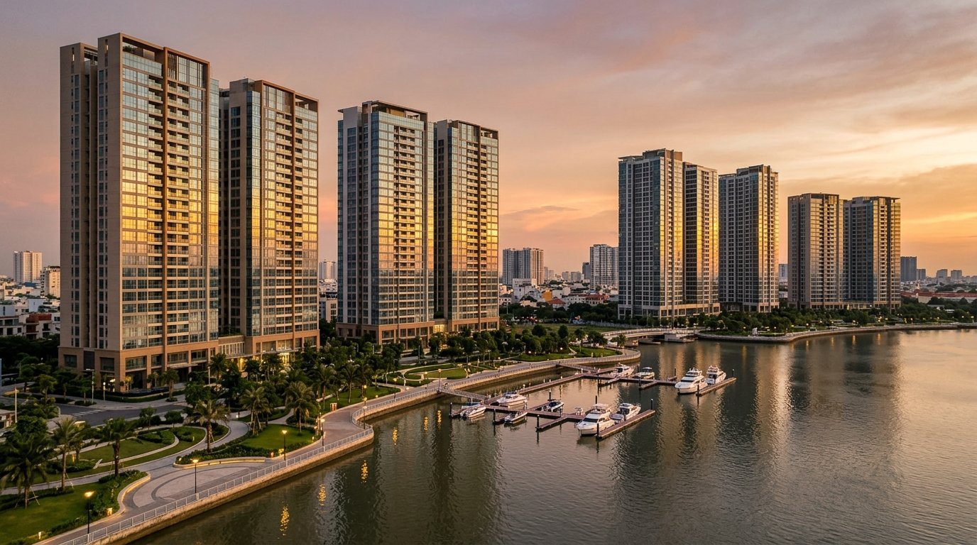Apartment for rent and apartment for sale in Vietnam - Ho Chi Minh City skyline
