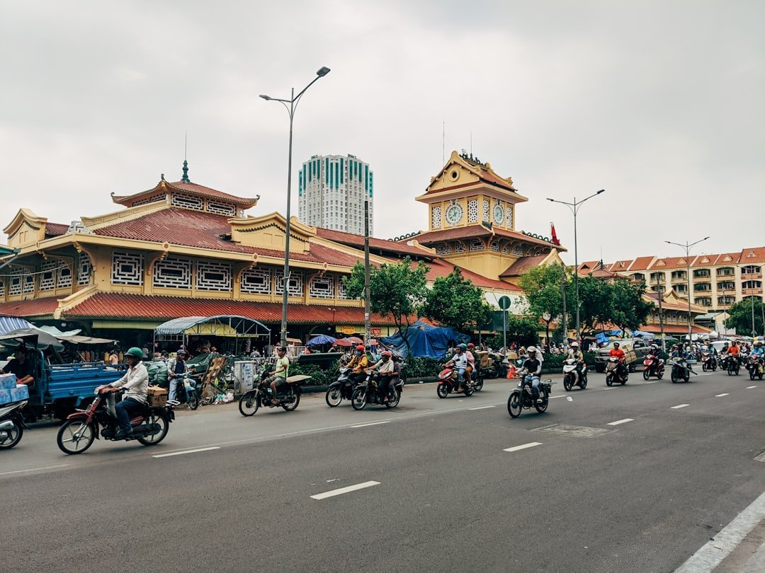Binh Thanh district Ho Chi Minh City street view near Saigon Pearl