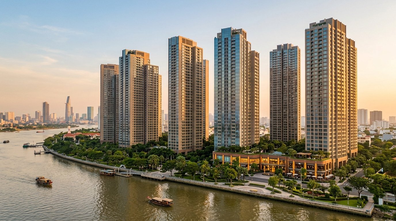 Saigon Pearl apartment complex in Binh Thanh Ho Chi Minh City