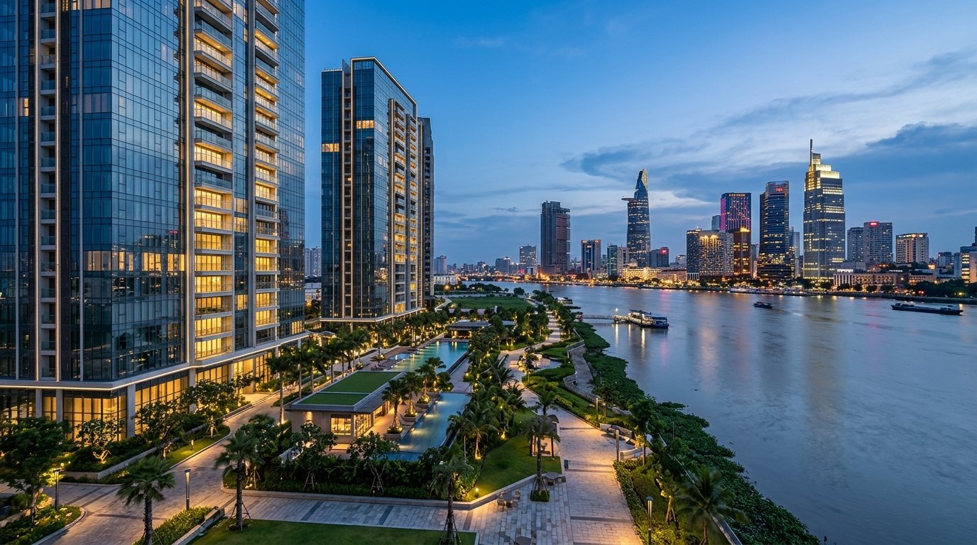 Thu Thiem Zeit for rent modern apartment towers