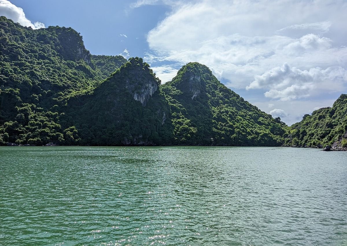 Karst islands in Ha Long Bay
