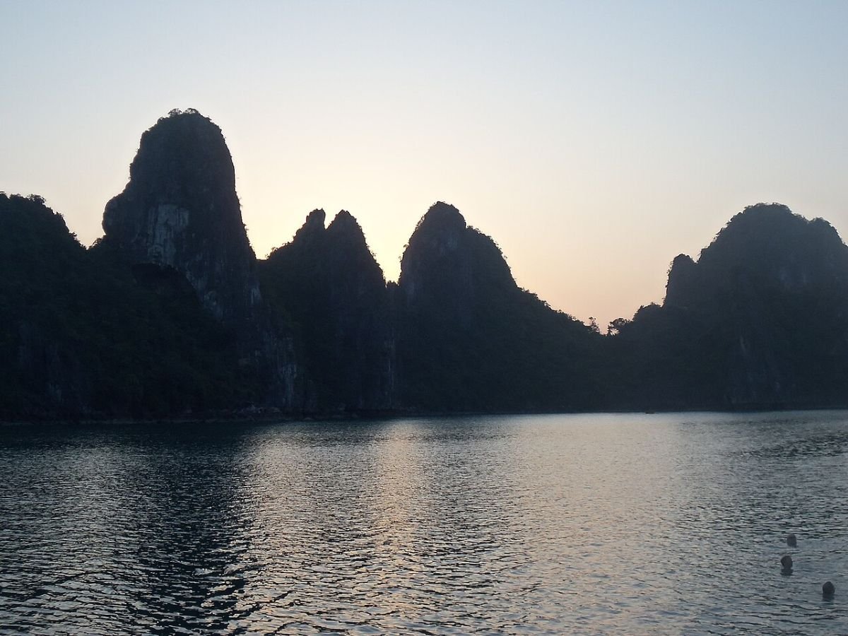 Karst silhouettes at dusk