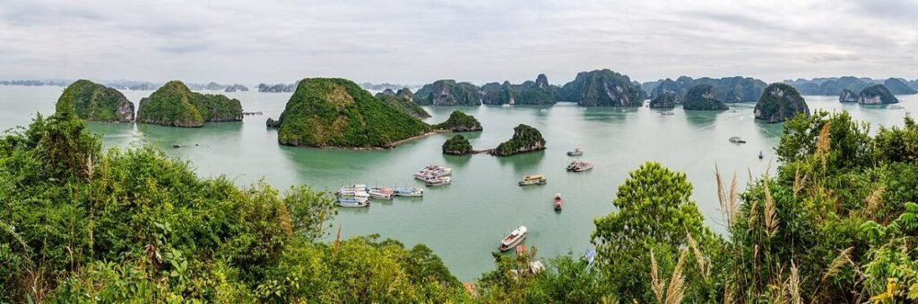 Bay islands from a viewpoint