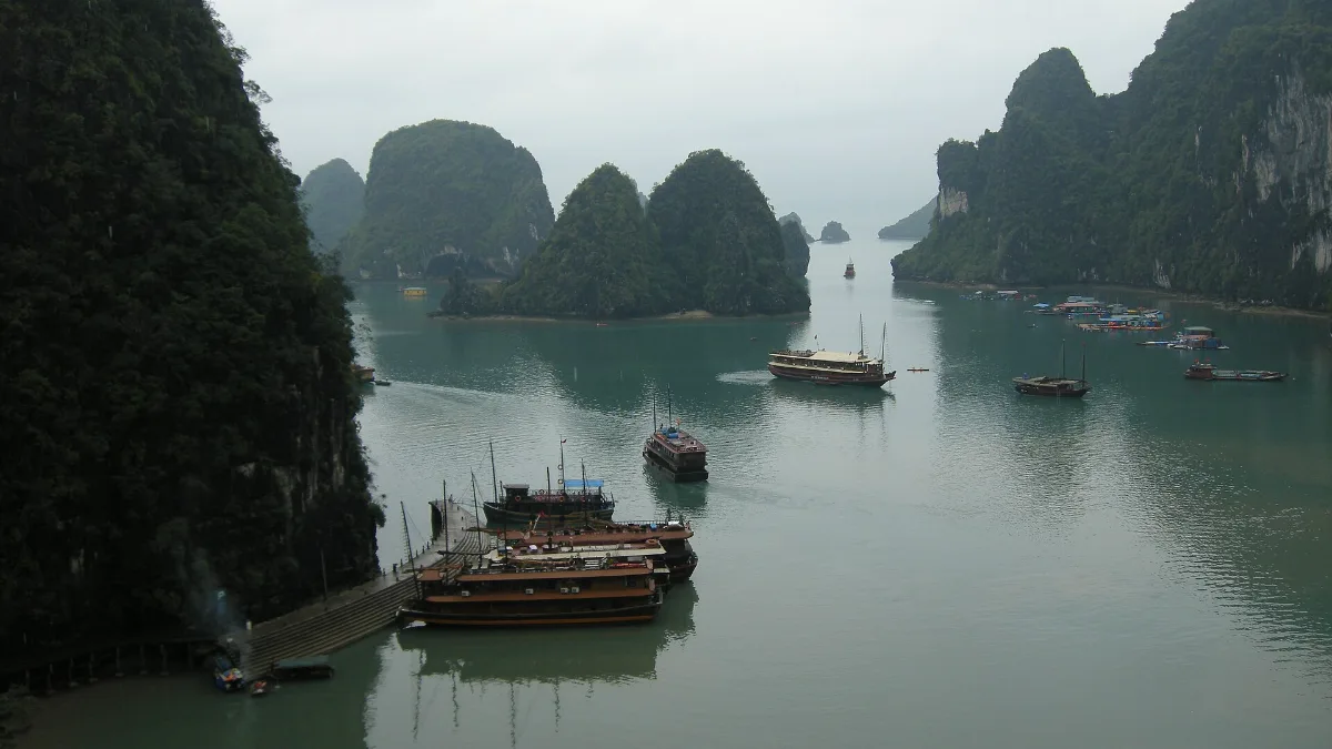Ha Long Bay seen from above, the view from A La Carte Ha Long Bay