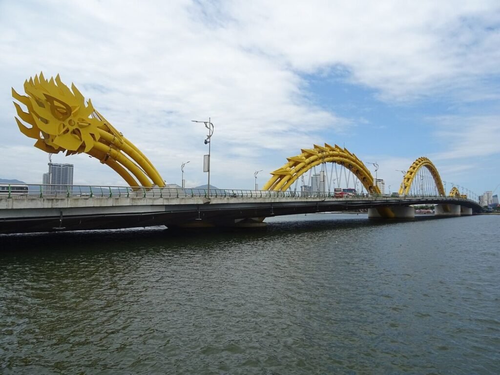 Dragon Bridge over the river