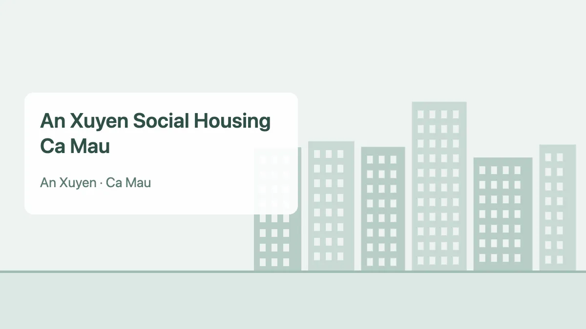An Xuyen social housing – apartment project in Ca Mau (illustration)