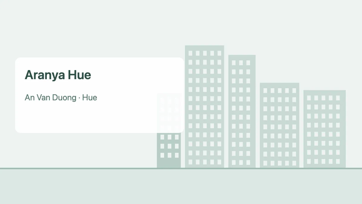 Aranya Hue – apartment project in Hue (illustration)