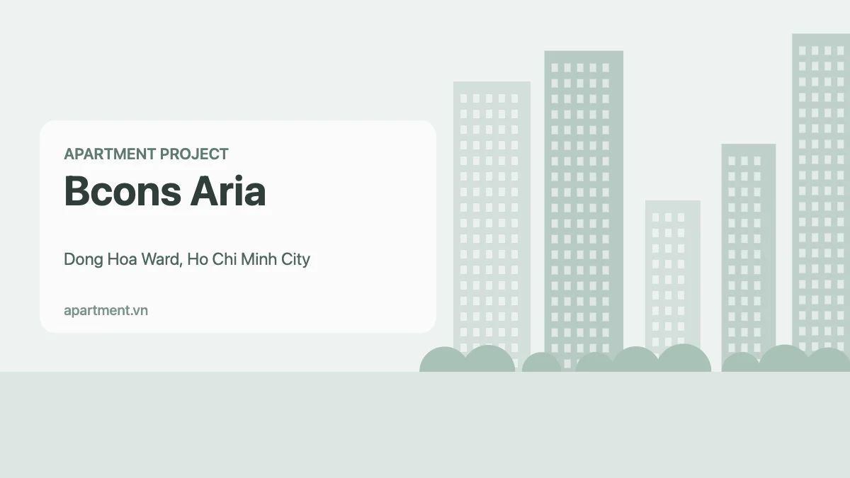 Bcons Aria apartment project in Dong Hoa Ward, Ho Chi Minh City