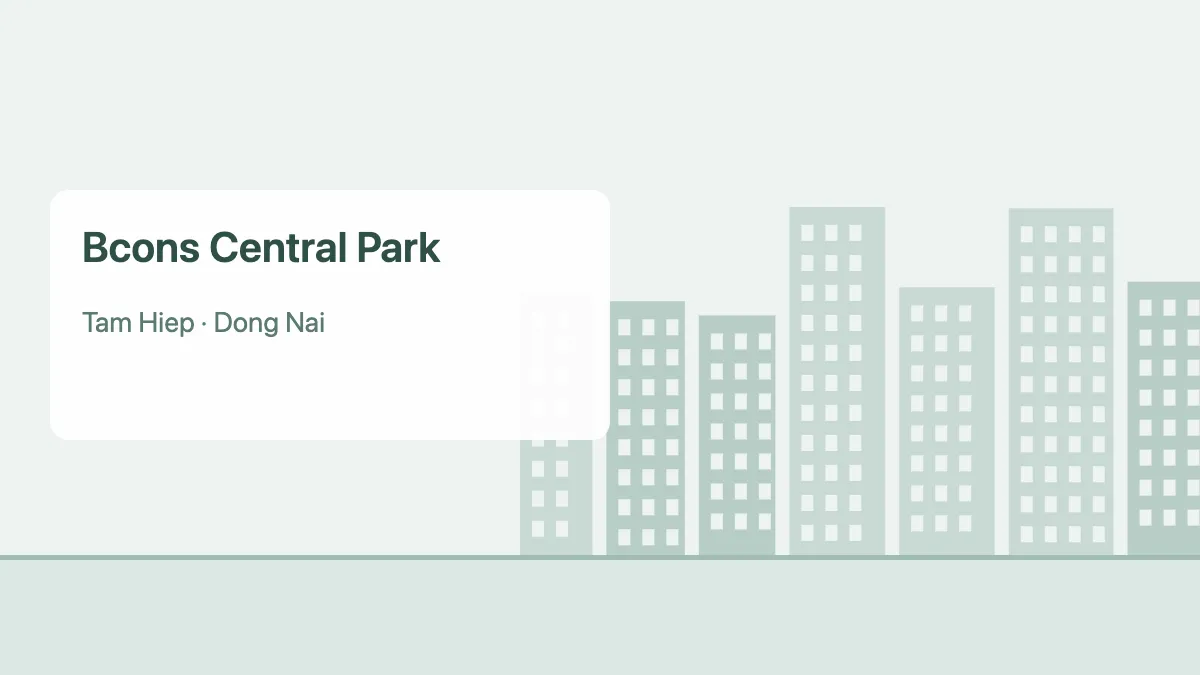 Bcons Central Park – apartment project in Dong Nai (illustration)