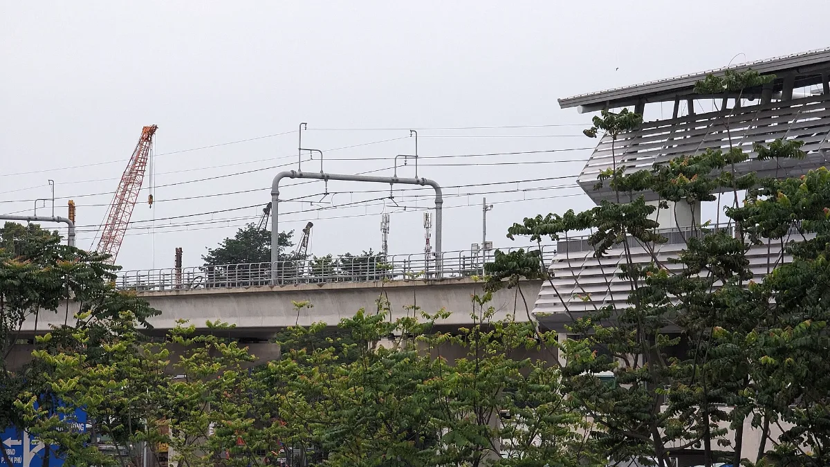 Suoi Tien Park station at the eastern end of Metro Line 1