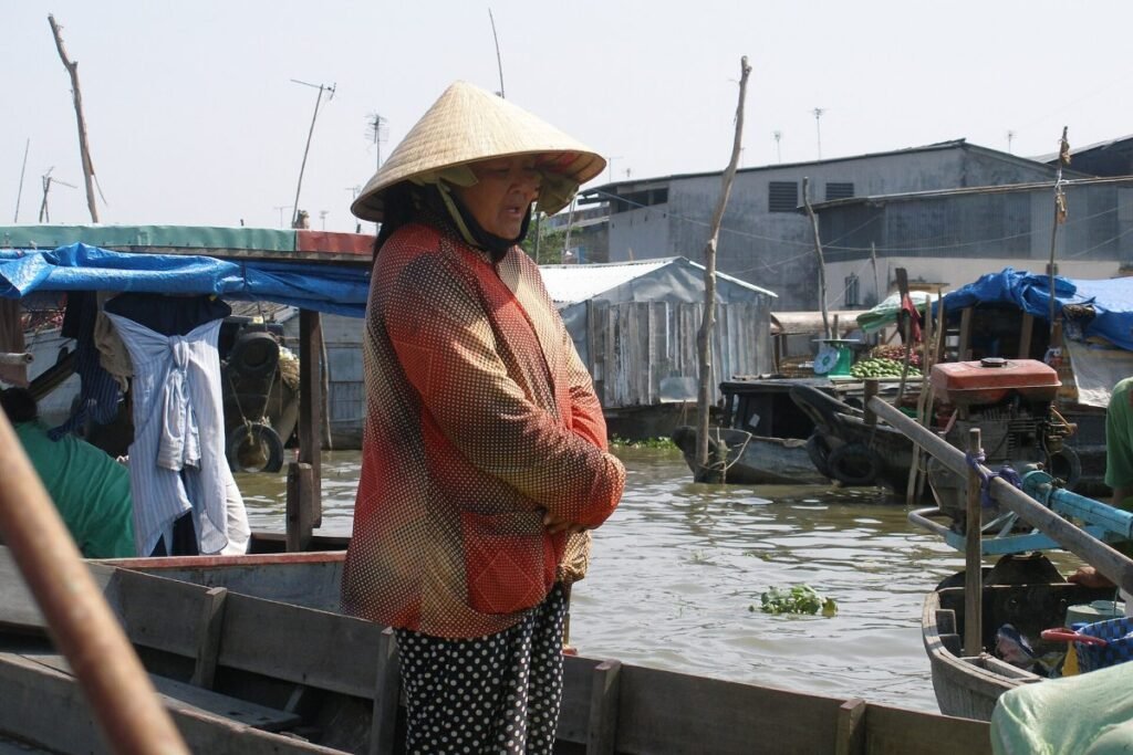 Ninh Kieu on the Hau River, about 15 minutes from Cara River Park