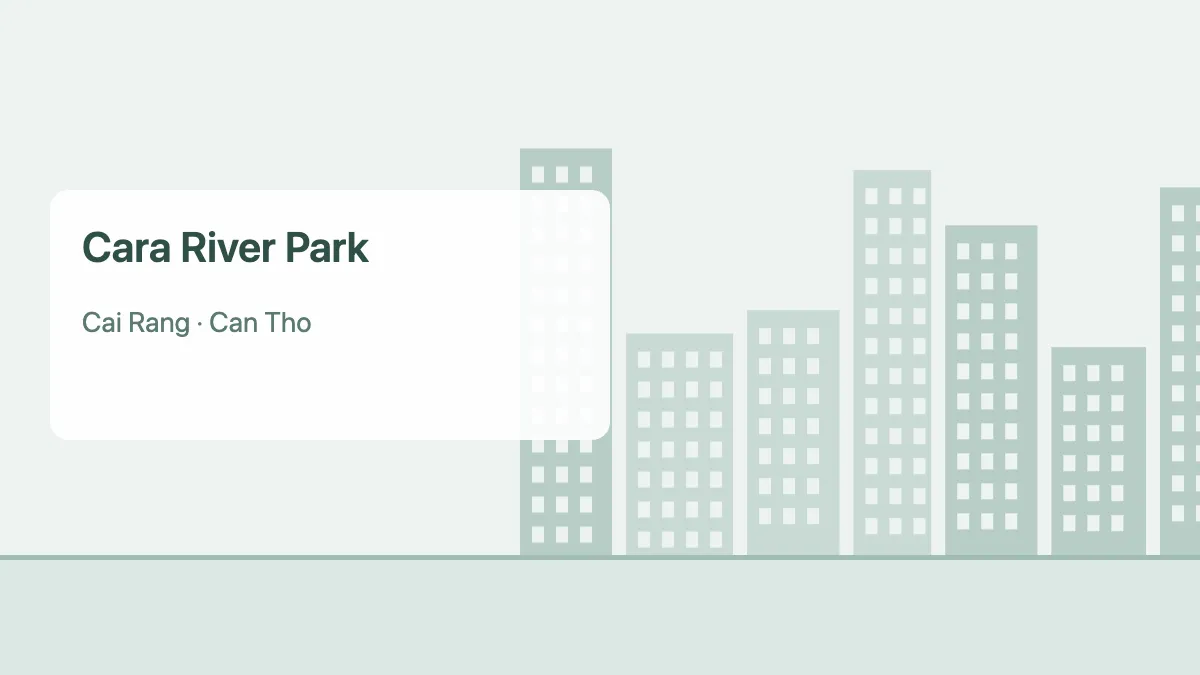 Cara River Park – apartment project in Can Tho (illustration)