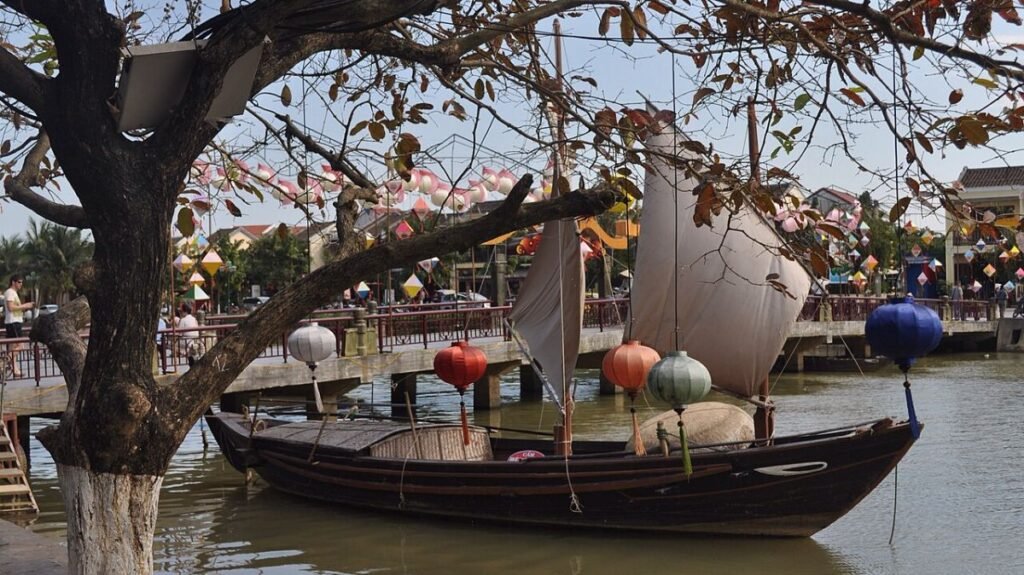 Boats on the river in Hoi An