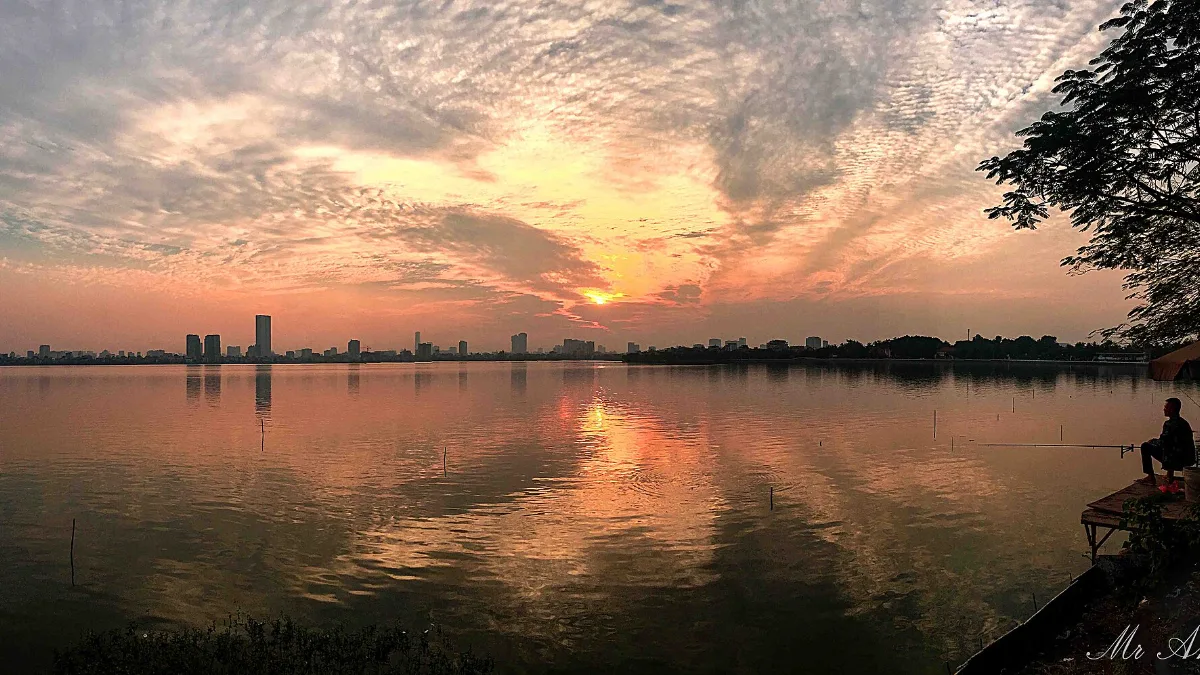 Panorama of West Lake, Tay Ho, Hanoi