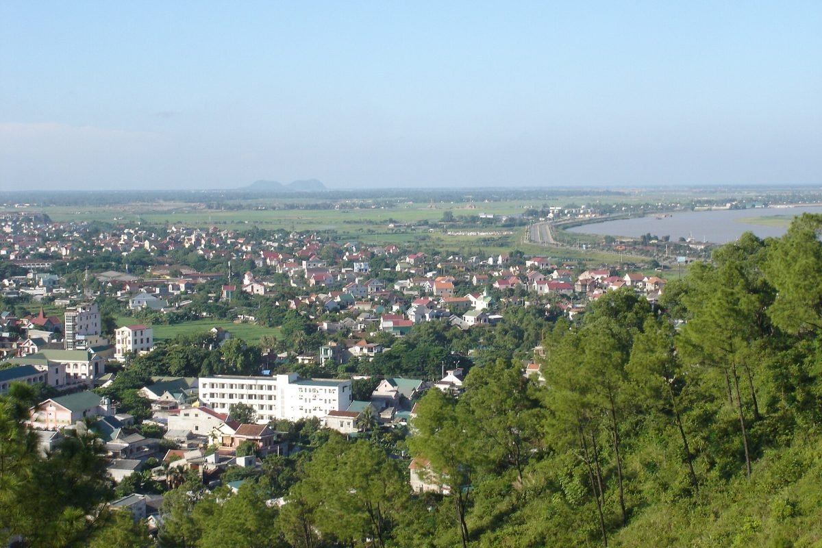 Vinh city seen from Quyet mountain, home of Central Park Residences 1-bedroom apartments