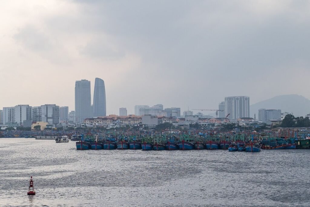 Coastal towers in Da Nang