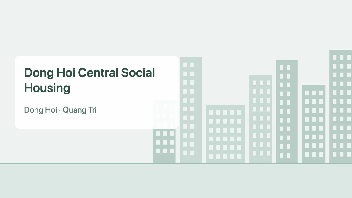 Dong Hoi Central Social Housing – apartment project in Quang Tri (illustration)