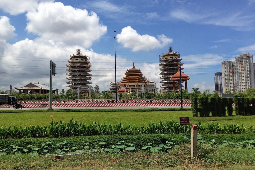 Hanoi Highway through An Phu near Eaton Park
