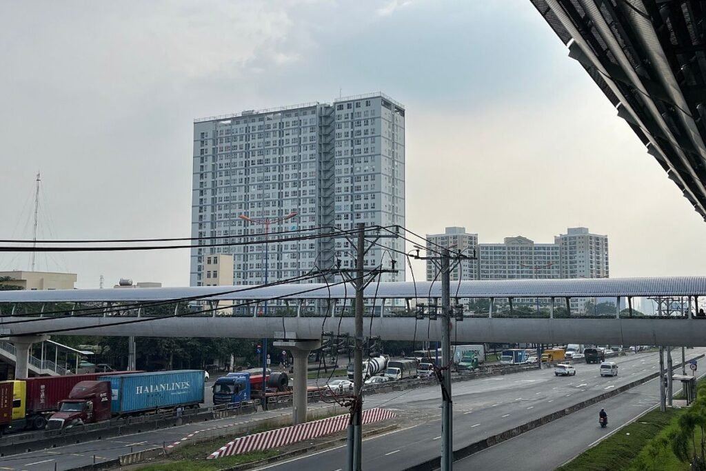 Metro Line 1 station in Thu Duc, reachable from Eaton Park