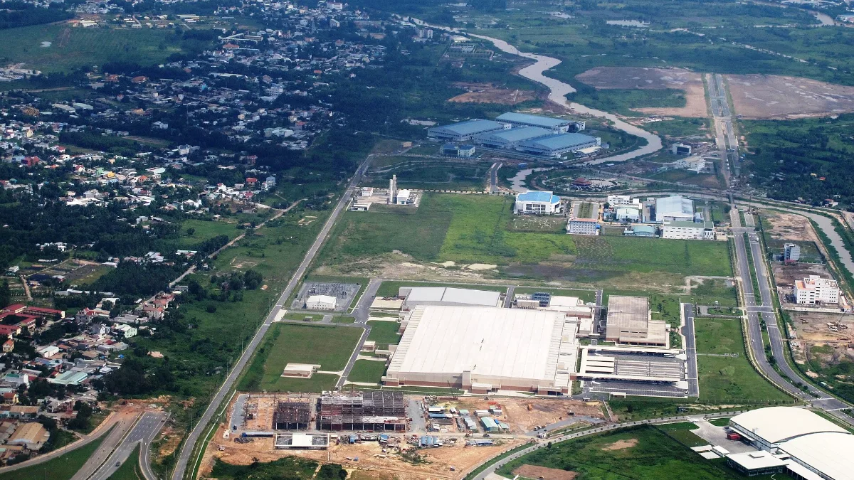 Aerial view of the Saigon Hi-Tech Park area