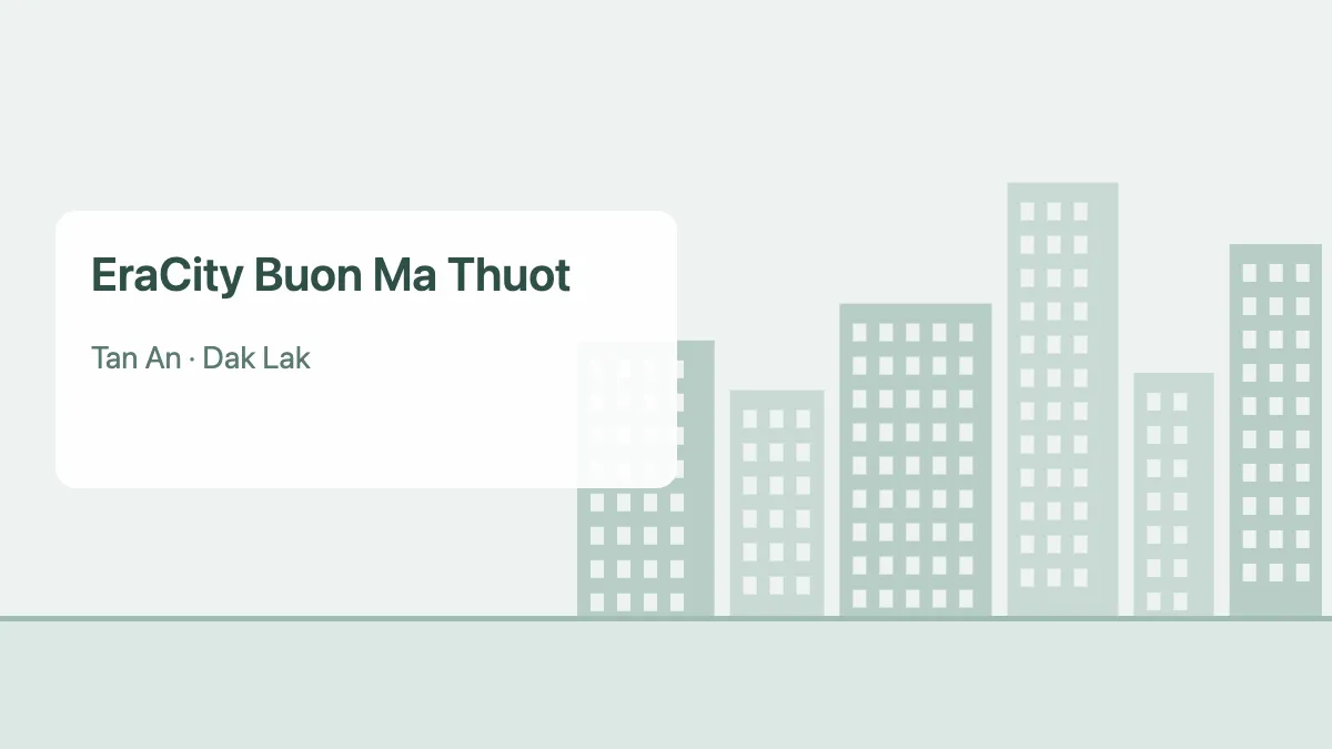 EraCity Buon Ma Thuot – apartment project in Dak Lak (illustration)