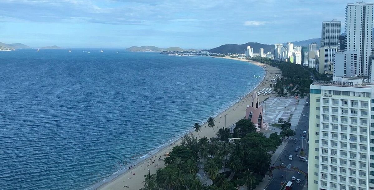 Nha Trang coastline from above