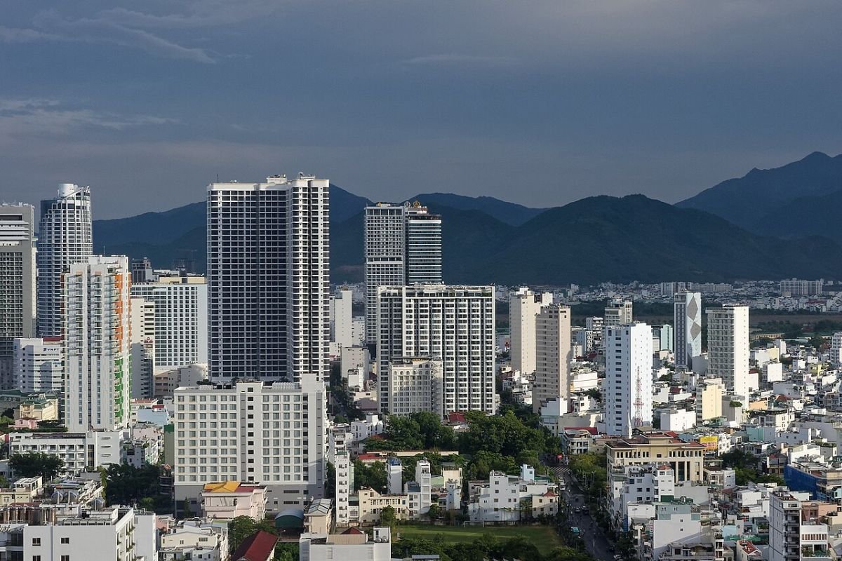 Nha Trang skyline and hills