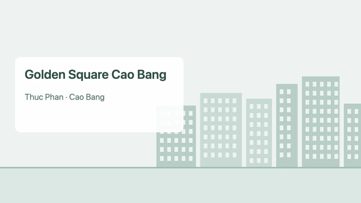 Golden Square Cao Bang – apartment project in Cao Bang (illustration)