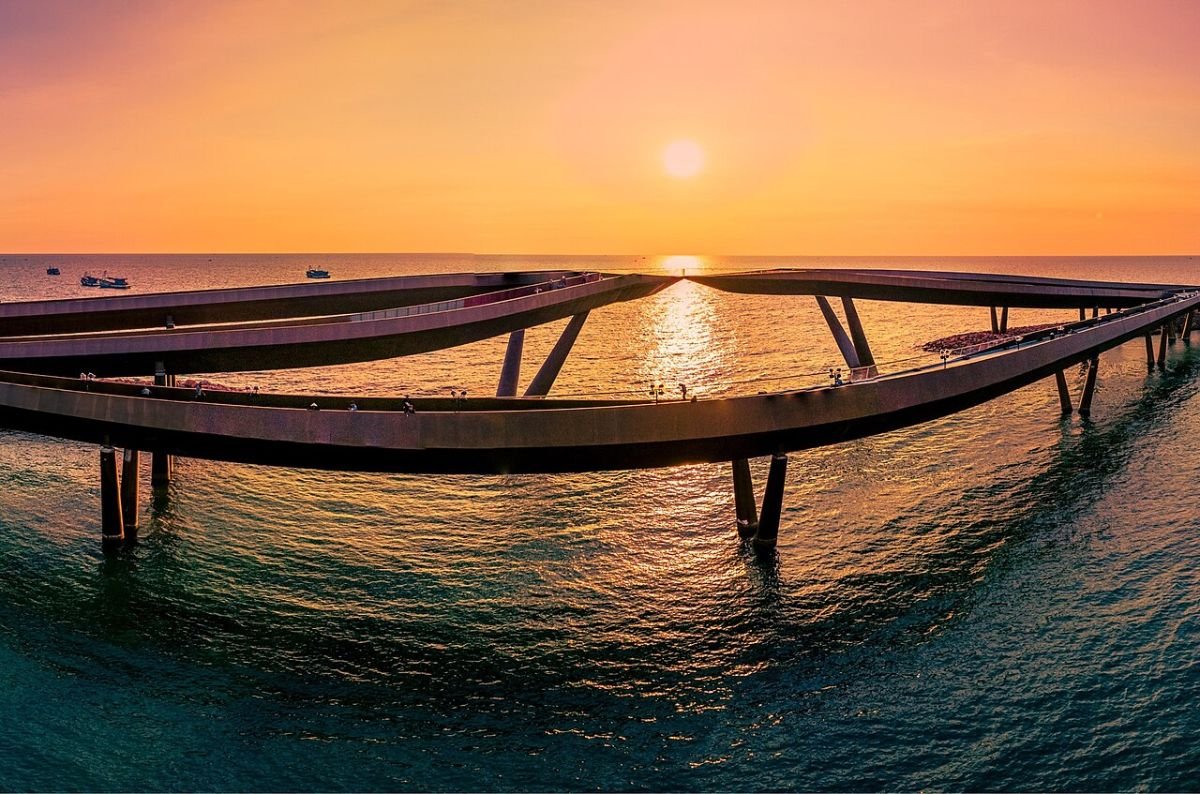 Sunset pier on Phu Quoc