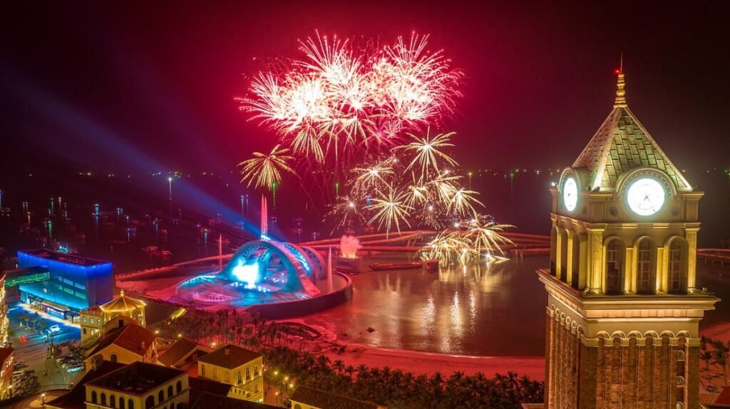 Fireworks at Grand World Phu Quoc