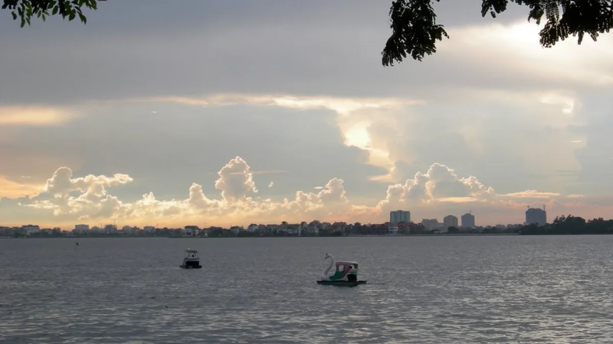 West Lake in Tay Ho, Hanoi, the view from Heritage West Lake