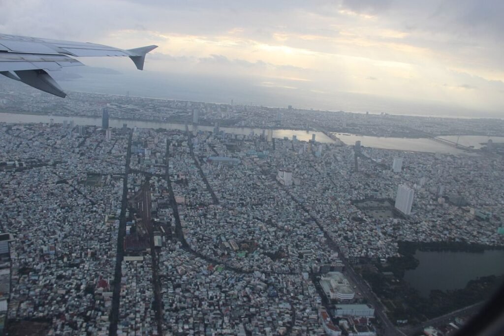 Aerial view of Da Nang