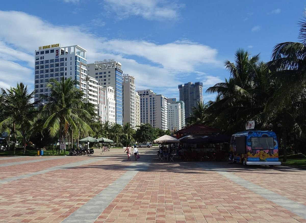 Seafront towers in Da Nang