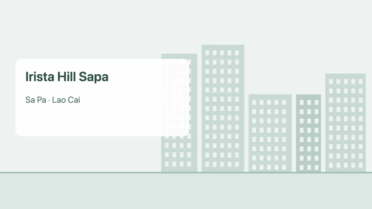 Irista Hill Sapa – apartment project in Lao Cai (illustration)
