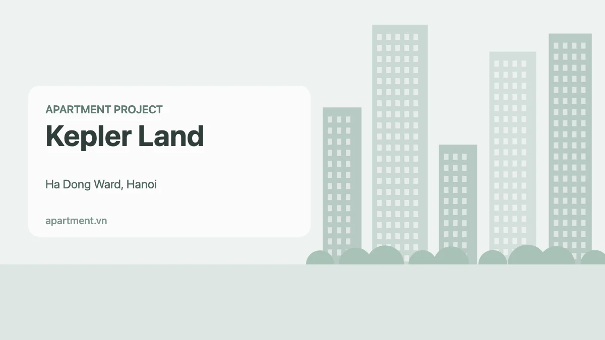 Kepler Land apartment project in Ha Dong Ward, Hanoi