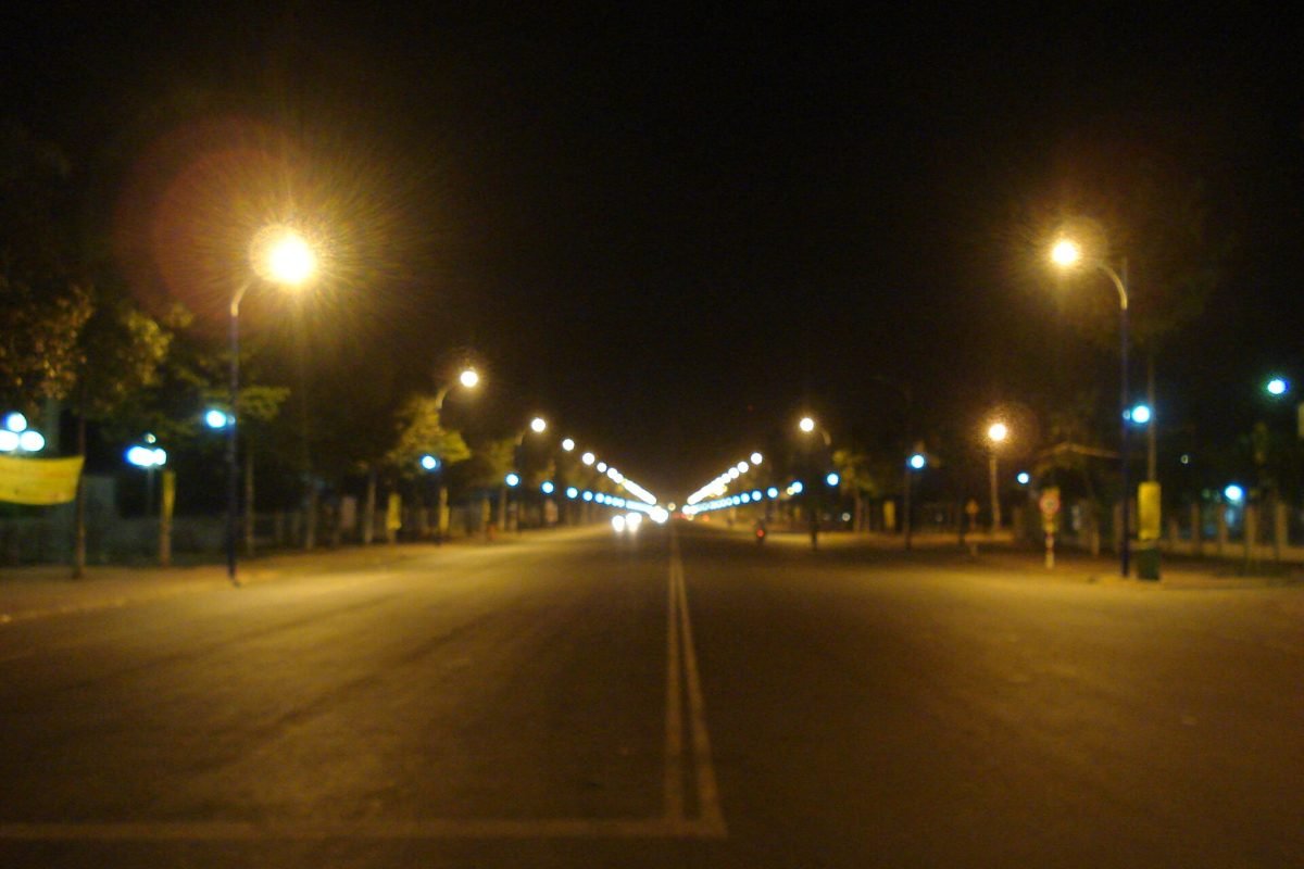 Cao Lanh at night, the city of Lotus Garden 1-bedroom social housing apartments