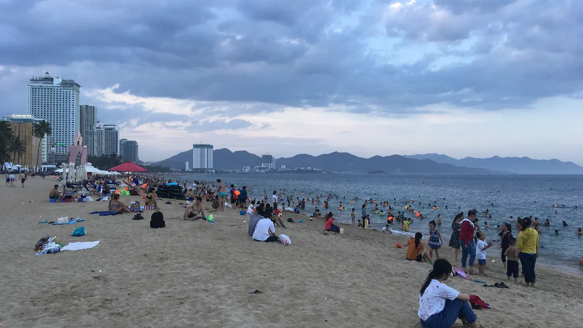 The seafront in central Nha Trang