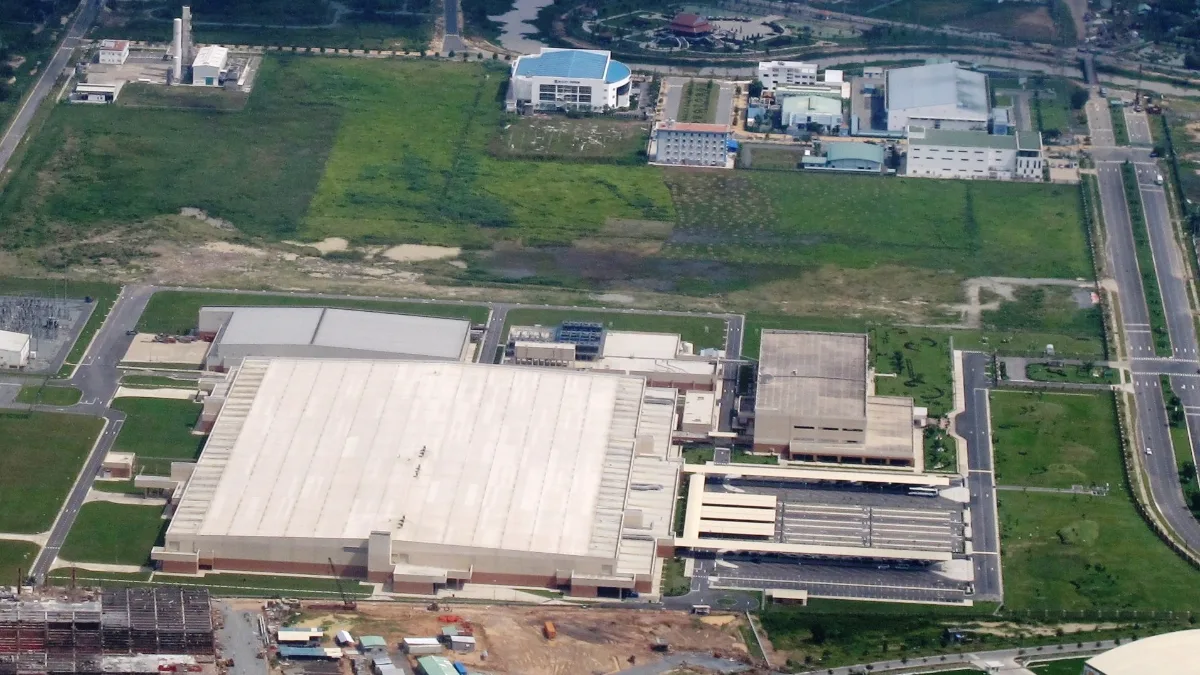 Saigon Hi-Tech Park seen from above