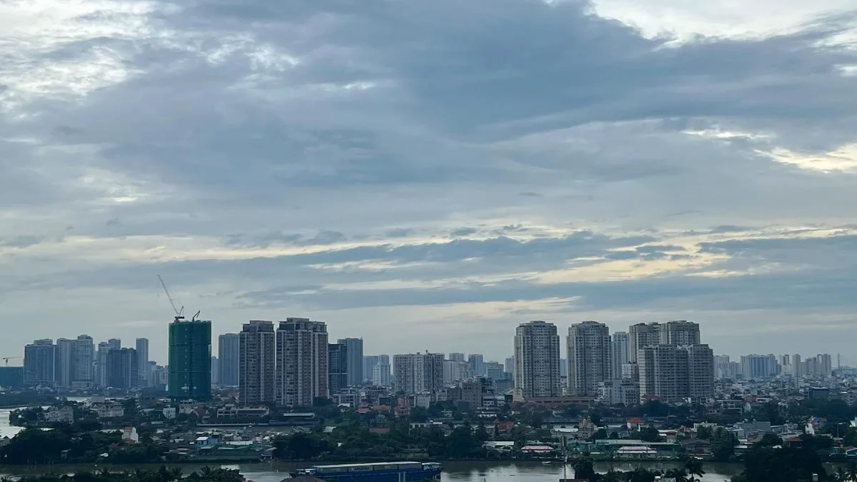 Ho Chi Minh City skyline across the Saigon River