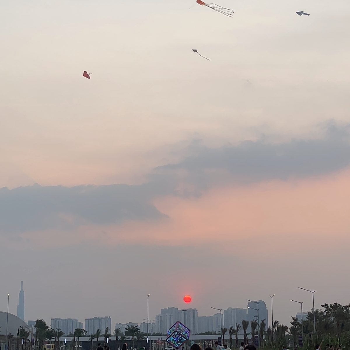 View over Thu Duc from The Global City, the urban area where Masteri Park Place is located