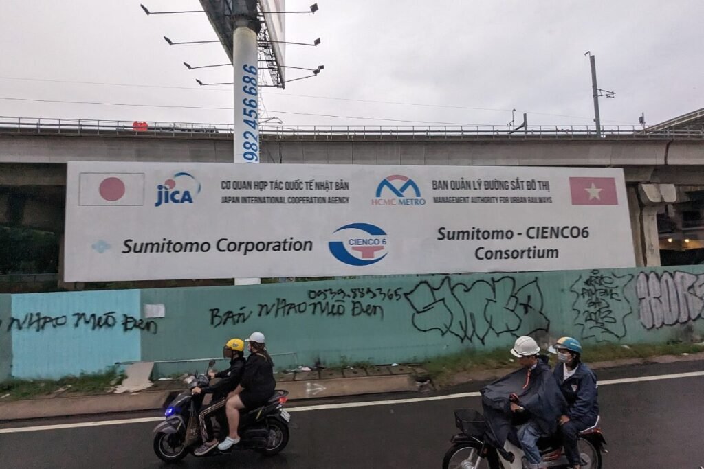 Metro Line No. 1 at Thao Dien