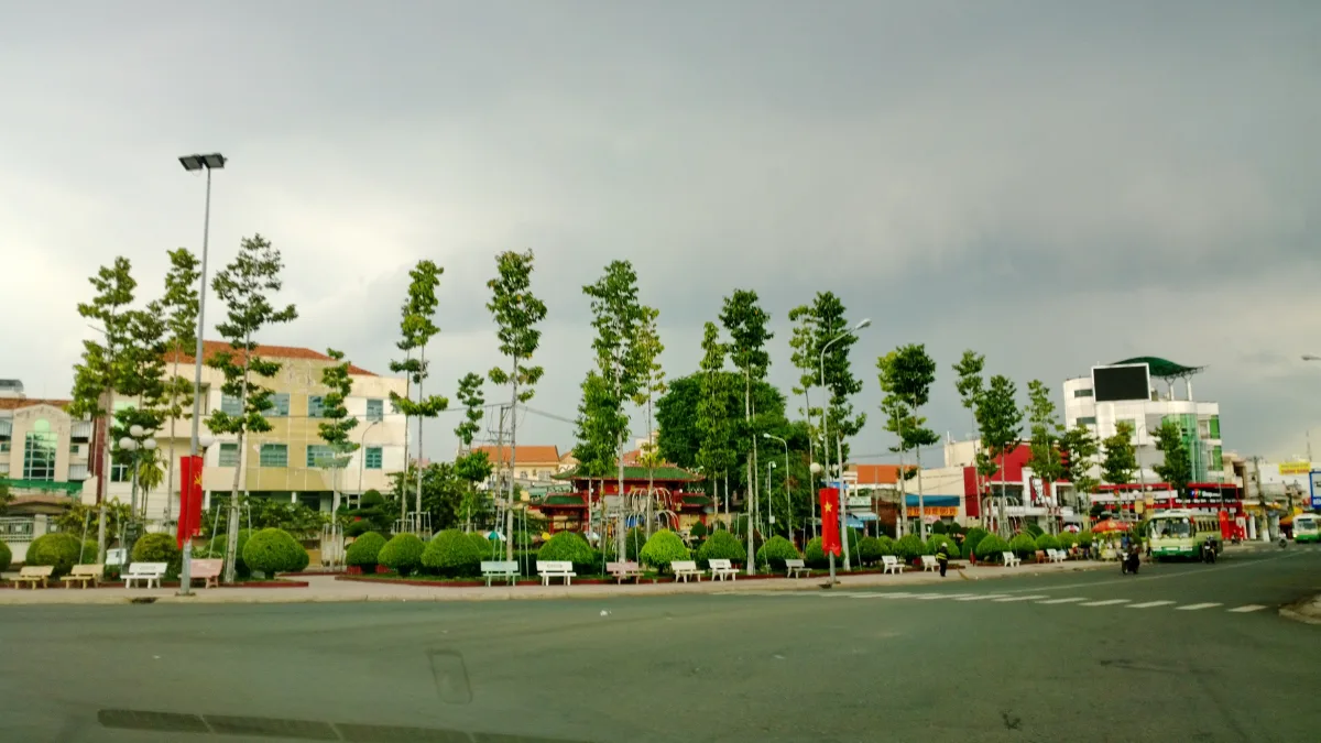 Roundabout park in Thu Dau Mot, Binh Duong