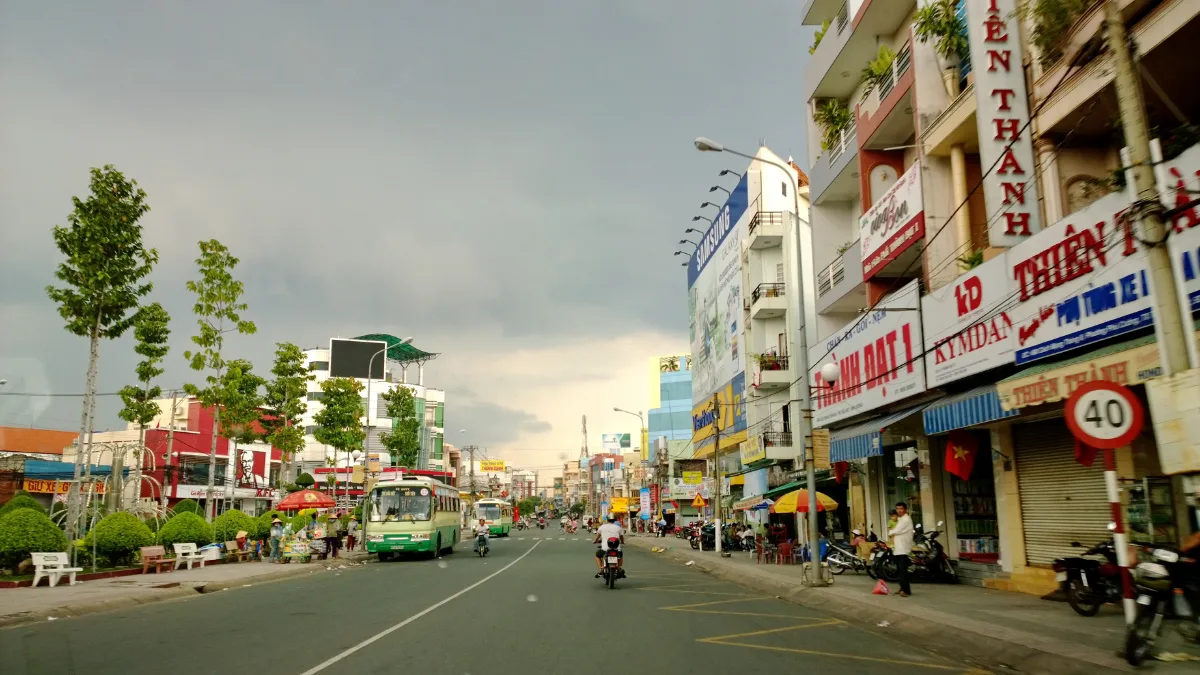 Cach Mang Thang Tam street in Thu Dau Mot