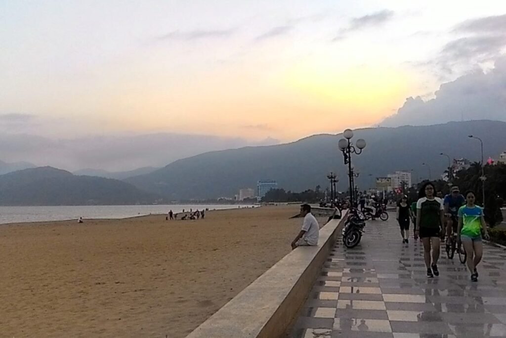 Quy Nhon beach promenade, a short ride from Phu Tai Residence