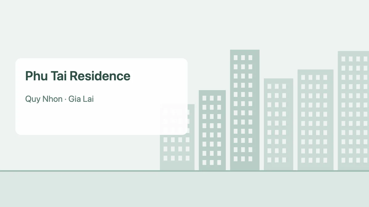 Phu Tai Residence – apartment project in Gia Lai (illustration)