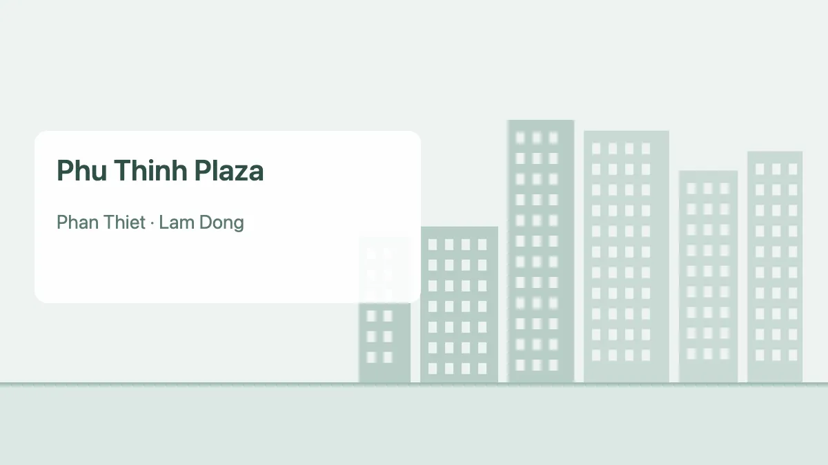 Phu Thinh Plaza – apartment project in Lam Dong (illustration)