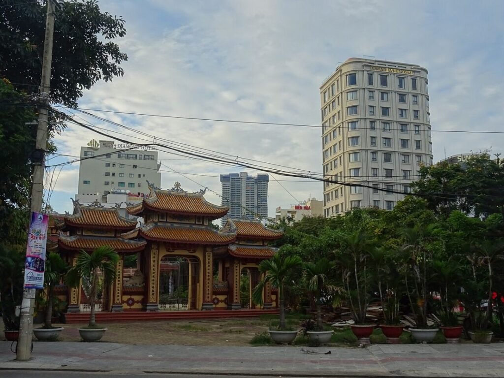 Tower by the Da Nang coast