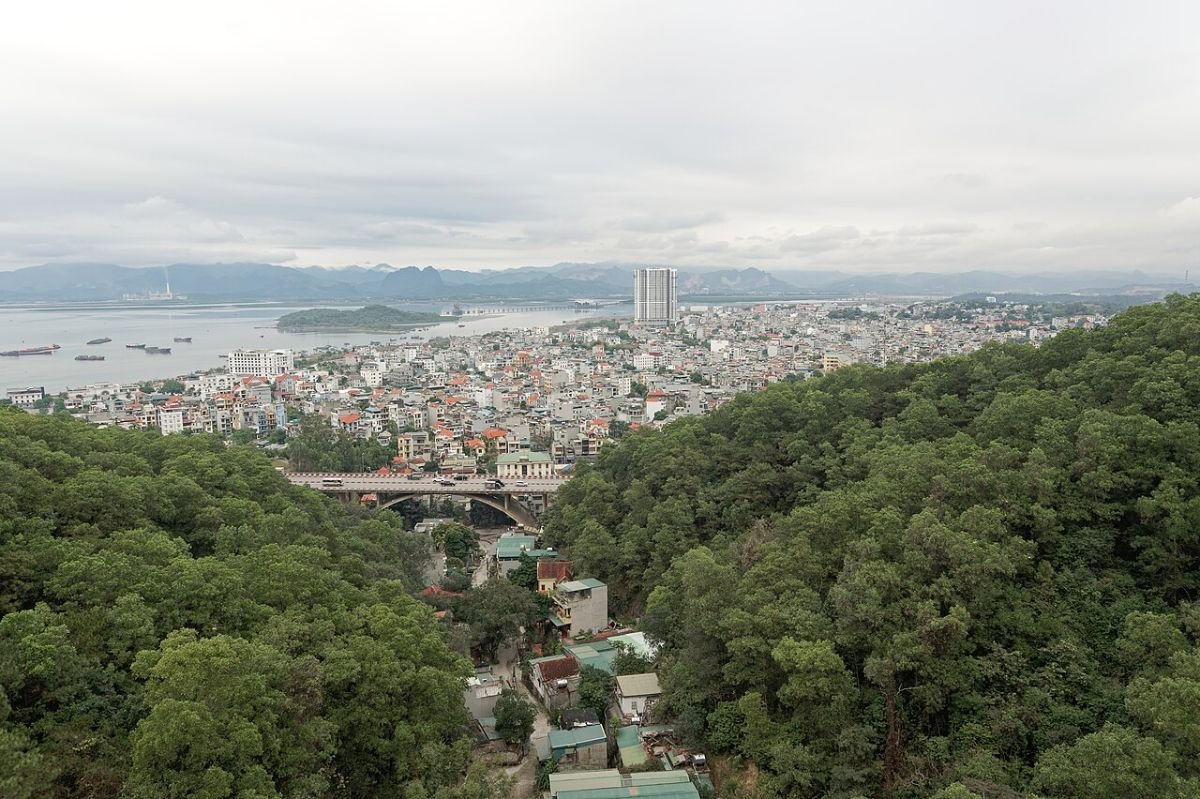 Ha Long city from the hills